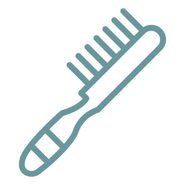Vetor estilo de ícone de escova de limpeza de design vetorial