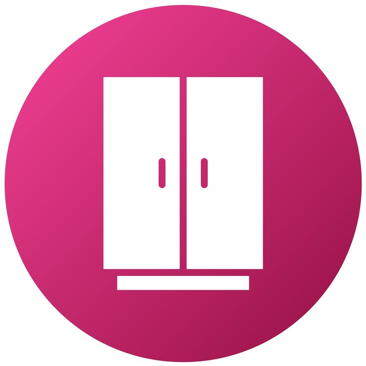 Vetor estilo de ícone de gabinete de design vetorial