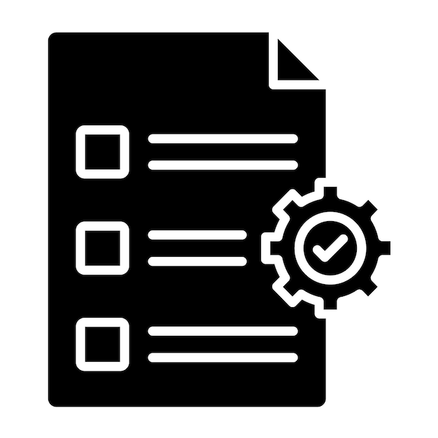 Vetor estilo de ícone de gerenciamento de candidatos de design vetorial