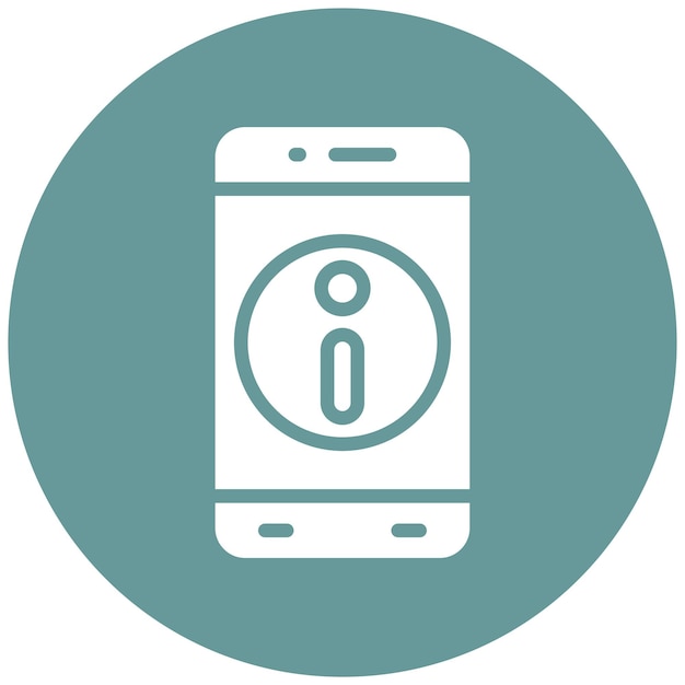 Estilo de ícone de informação on-line de design vetorial