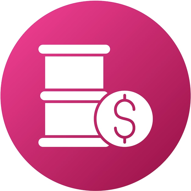 Estilo de ícone de investimento de óleo de design vetorial