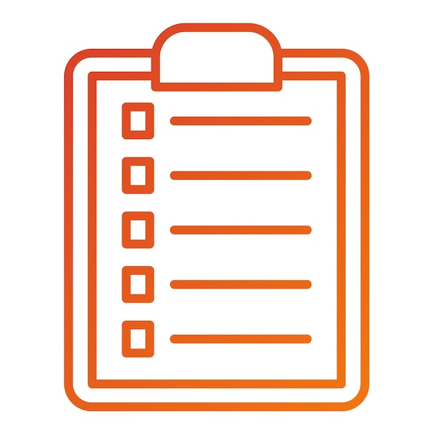 Estilo de ícone de lista de convidados de design vetorial