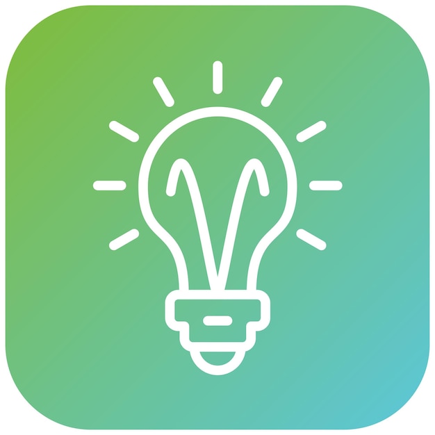 Estilo de ícone de luz de design vetorial