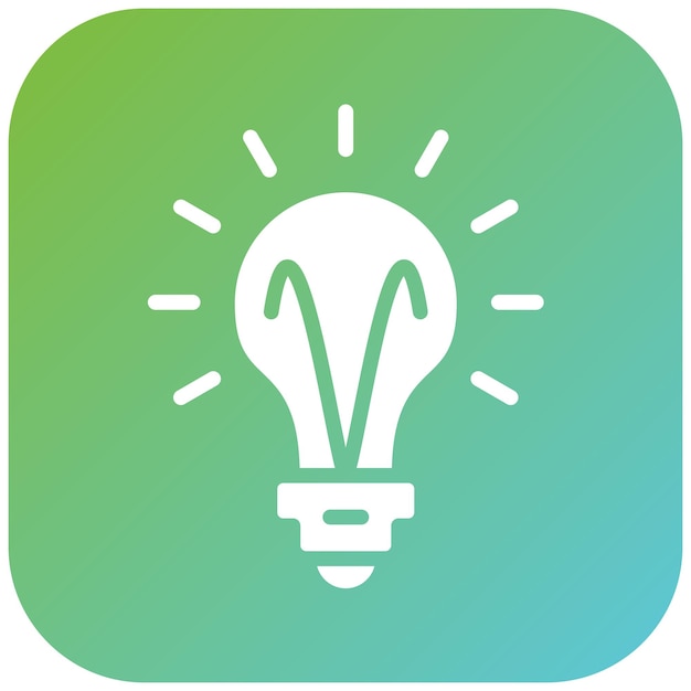 Estilo de ícone de luz de design vetorial