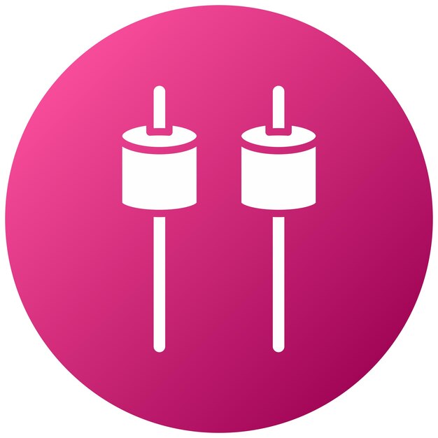 Vetor estilo de ícone de marshmallow de design vetorial