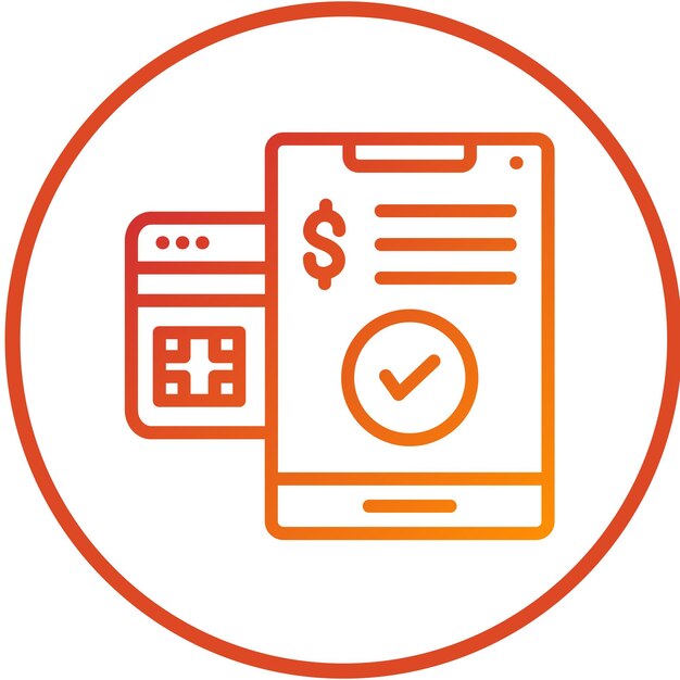 Vetor estilo de ícone de pagamento de cartão de débito de design vetorial