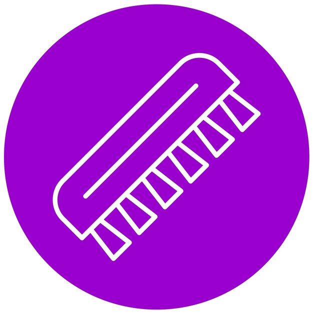 Estilo de ícone de pincel polonês de design vetorial