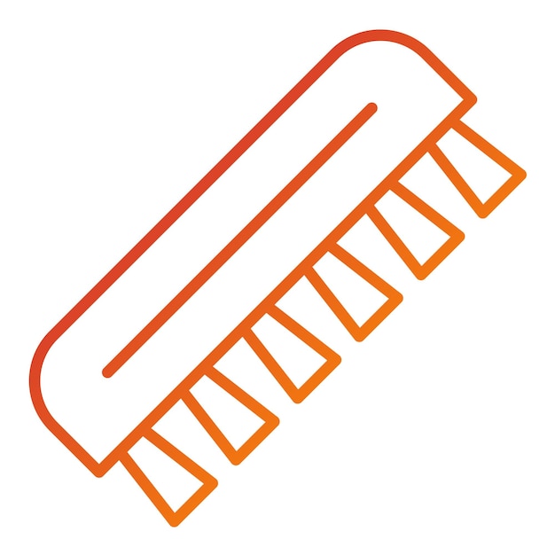 Estilo de ícone de pincel polonês de design vetorial