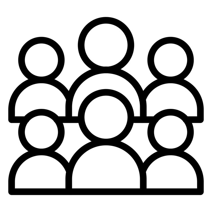 Vetor estilo de ícone de projeto vetorial de grupo grande