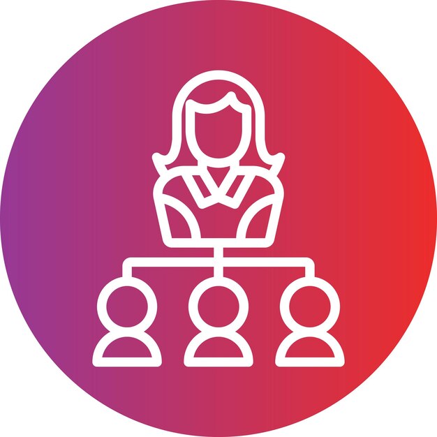 Estilo de ícone de recursos humanos de design vetorial