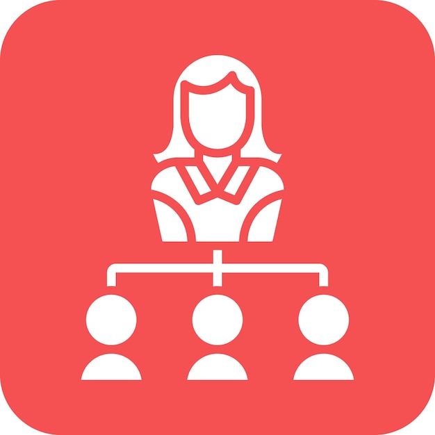 Estilo de ícone de recursos humanos de design vetorial