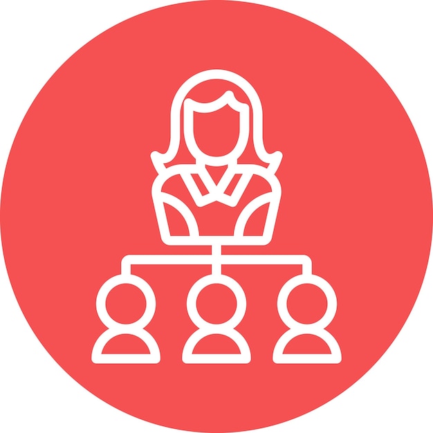 Estilo de ícone de recursos humanos de design vetorial