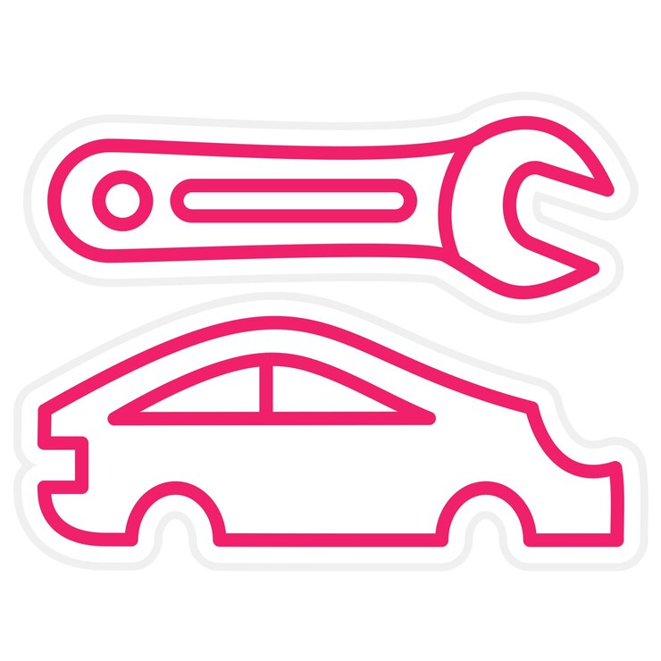 Vetor estilo de ícone de reparação de carroceria