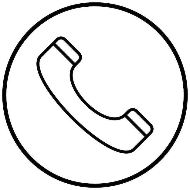 Estilo de ícone de telefone de design vetorial