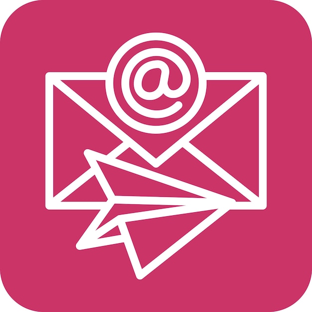 Vetor estilo de ícone de transferência de e-mail de design vetorial