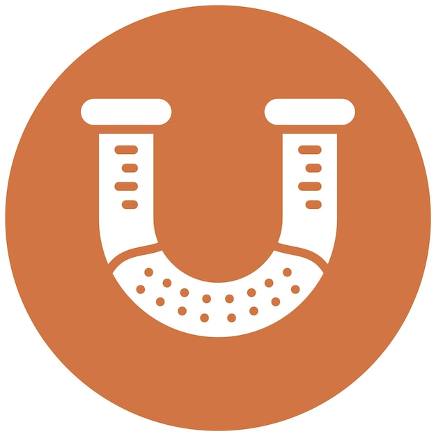 Estilo de ícone de tubo U de design vetorial