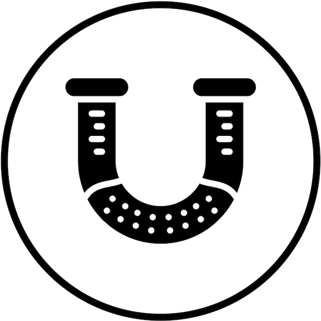 Estilo de ícone de tubo U de design vetorial