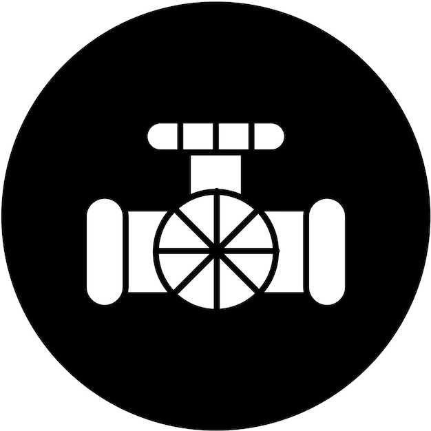 Estilo de ícone de válvula de design vetorial