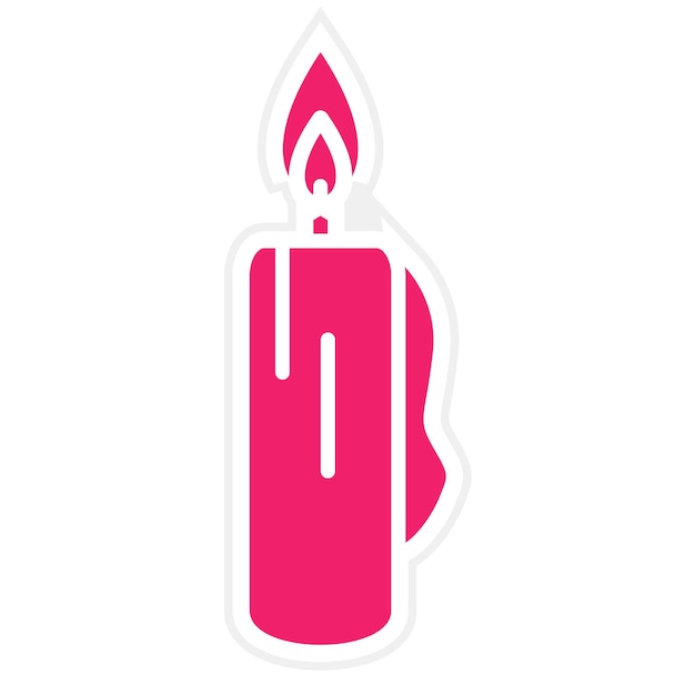 Vetor estilo de ícone de velas de design vetorial