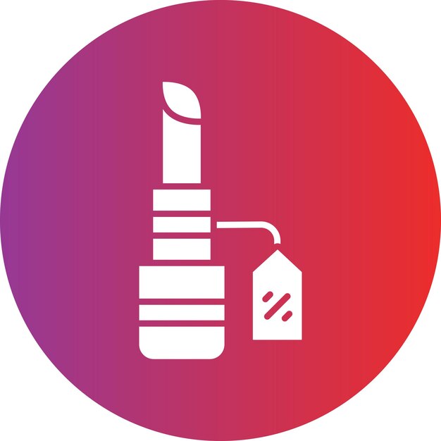 Estilo de ícone de venda de batom de design vetorial