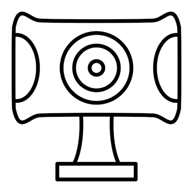 Estilo de ícone de webcam de design vetorial
