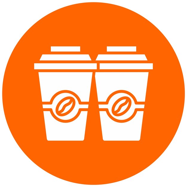 Estilo de ícone de xícara de café de design vetorial