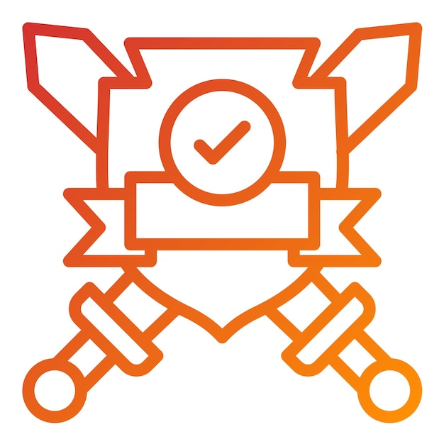 Vetor estilo de ícone do guardian mark do design vector