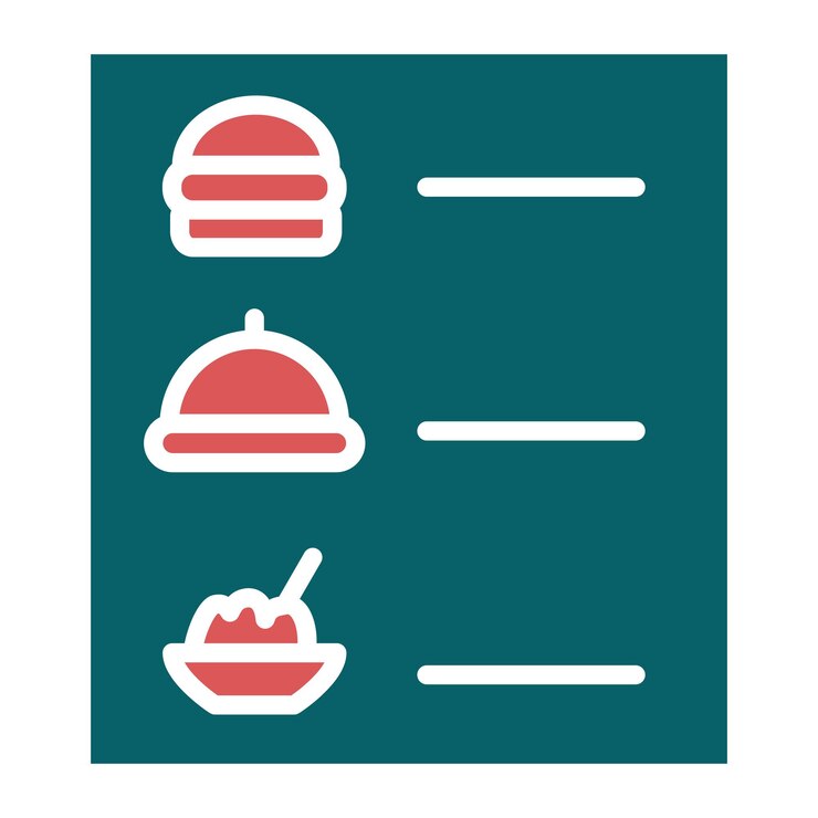 Vetor estilo de ícone do menu de design vetorial