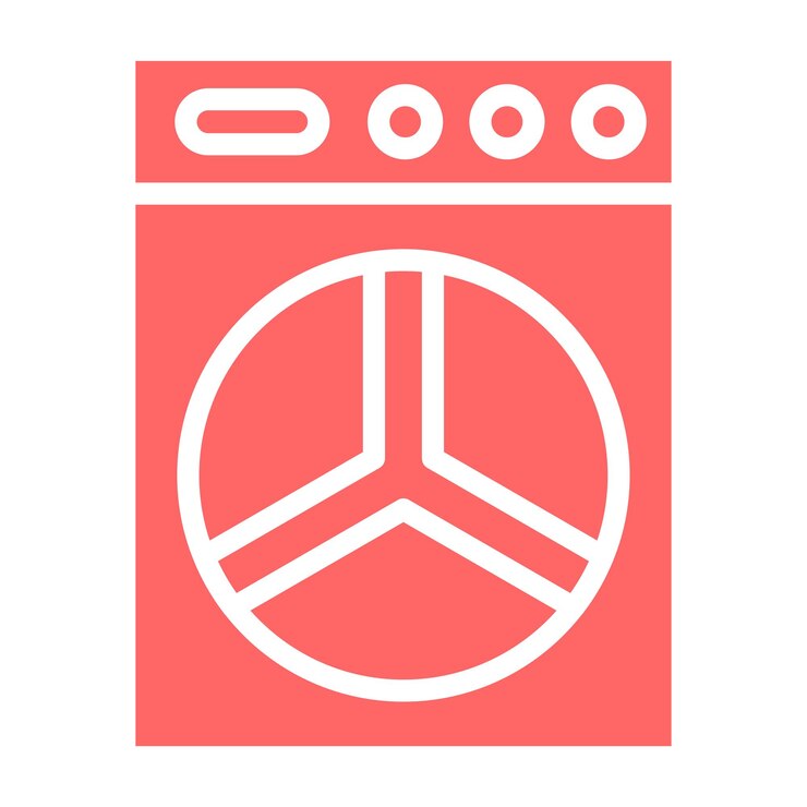 Vetor estilo de ícone do programa de lavagem de design vetorial