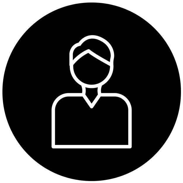 Estilo de ícone masculino de salva-vidas de design vetorial