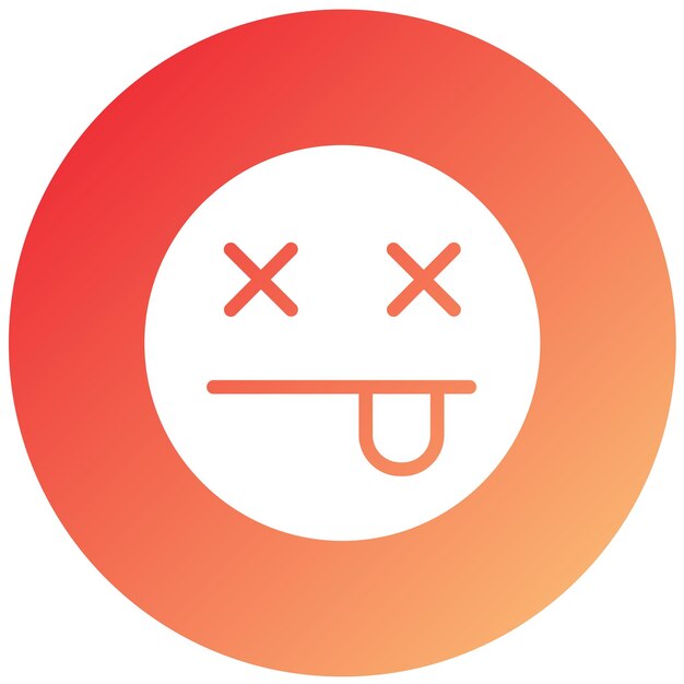Estilo de ícone morto de design vetorial