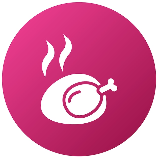 Estilo de ícone não vegetariano de design vetorial