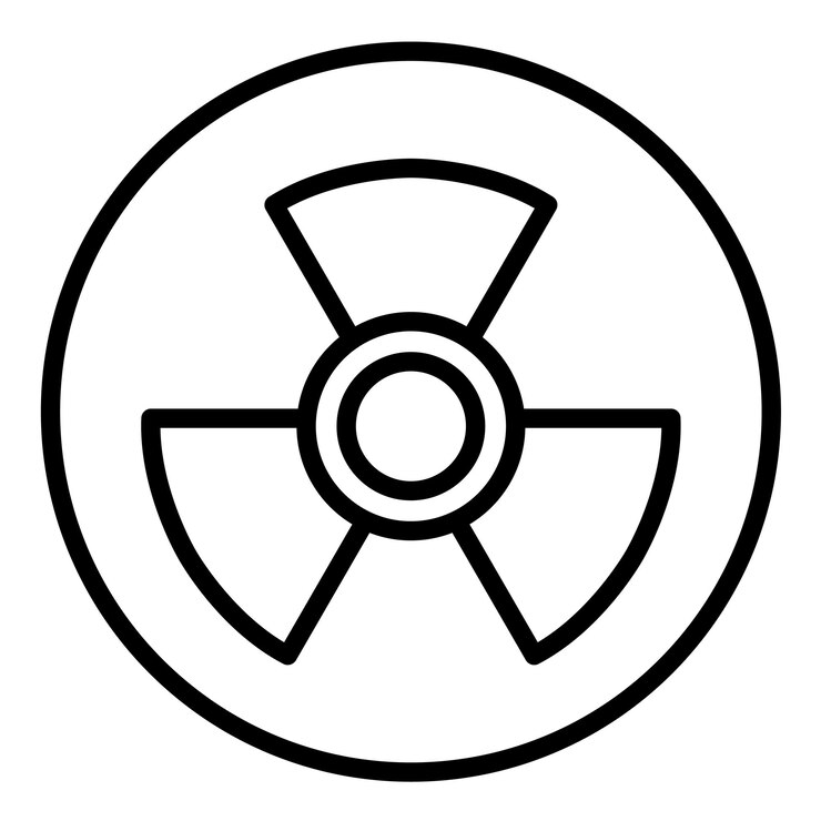 Vetor estilo de ilustração de vector nuclear