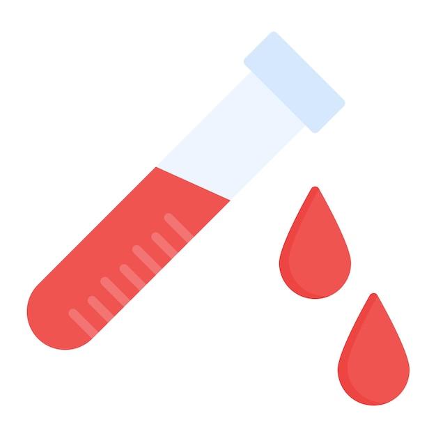 Vetor estilo de ilustração do vetor das amostras de sangue