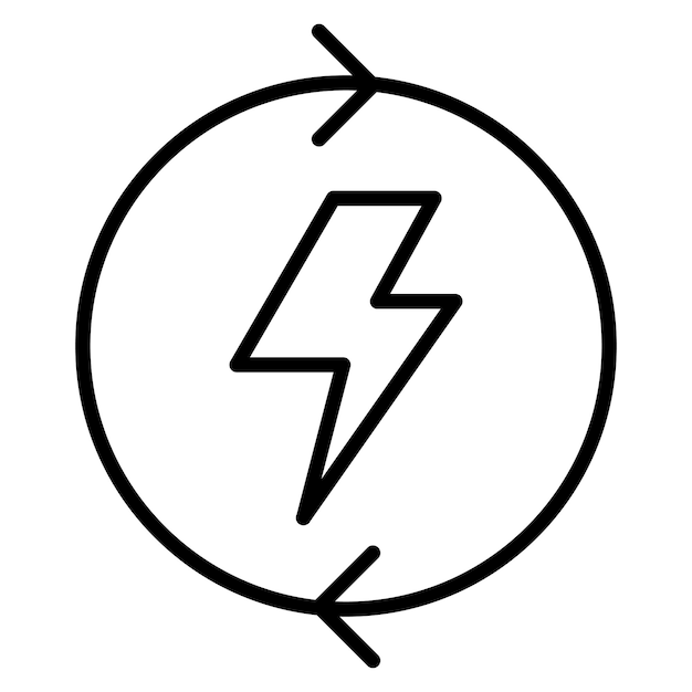 Estilo de ilustração do vetor de energia renovável