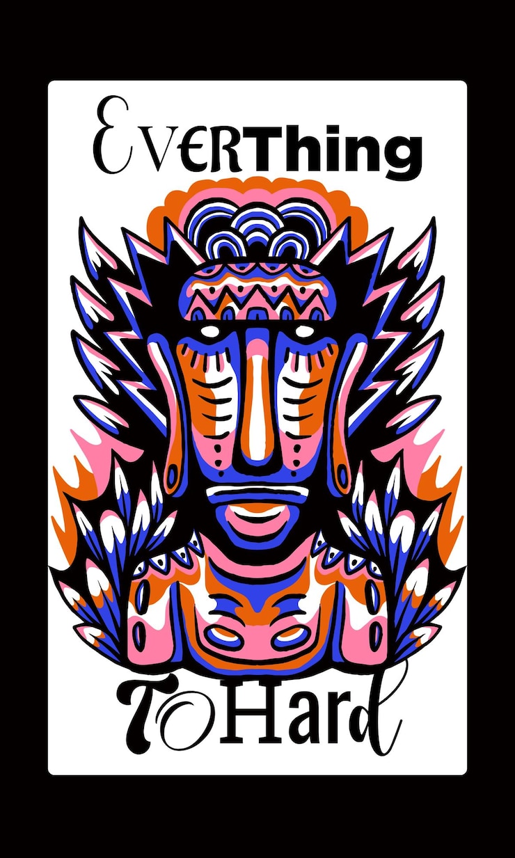 Vetor estilo de ilustração neo primitivo para impressão e decoração de parede artística