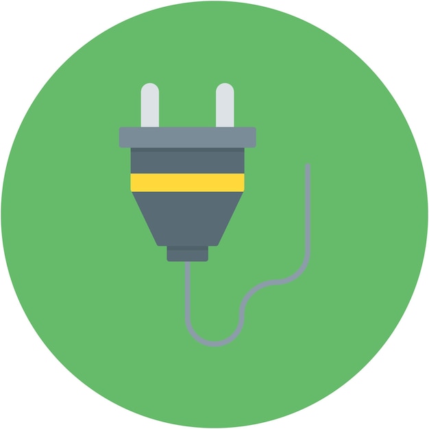 Estilo de ilustração vector plug