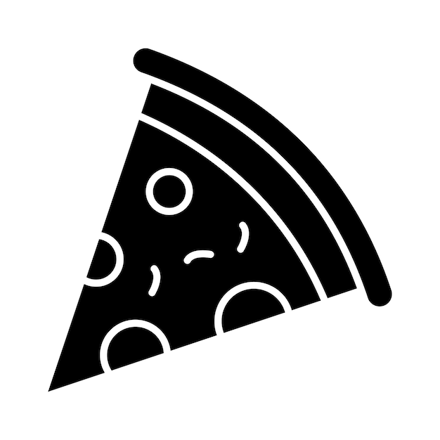 Estilo de ilustração vectorizada de pizza