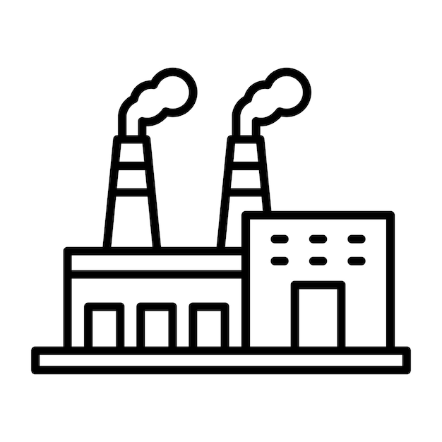 Estilo de ilustração vetorial da indústria