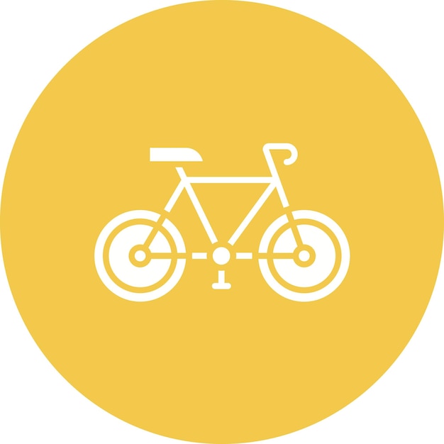 Estilo de ilustração vetorial de bicicleta