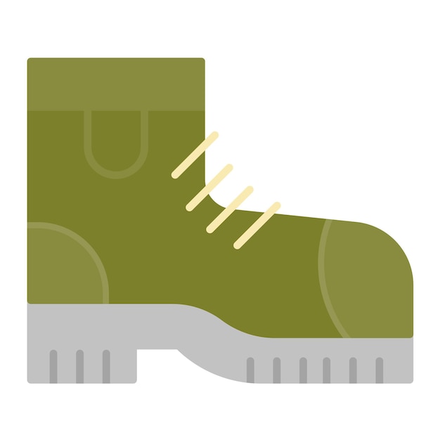 Vetor estilo de ilustração vetorial de botas militares