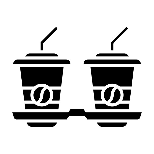 Estilo de ilustração vetorial de café para levar