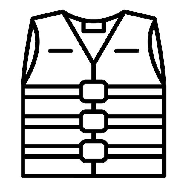 Estilo de ilustração vetorial de casaco de vida