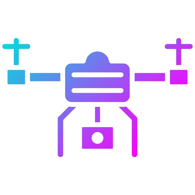 Estilo de ilustração vetorial de drones
