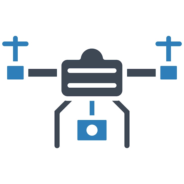 Estilo de ilustração vetorial de drones