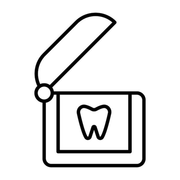 Estilo de ilustração vetorial de fio dental