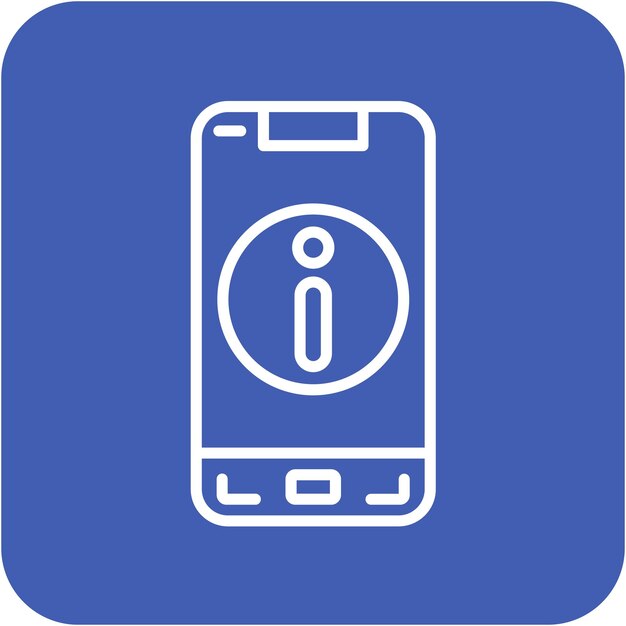 Estilo de ilustração vetorial de informações para dispositivos móveis
