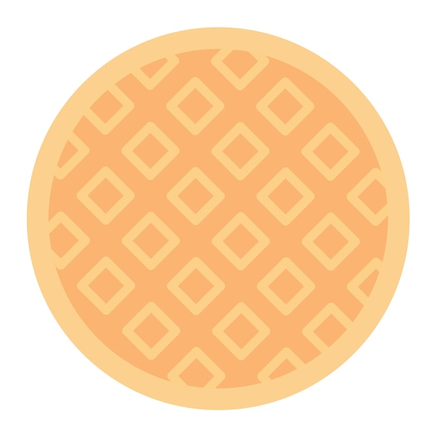 Vetor estilo de ilustração vetorial de waffle