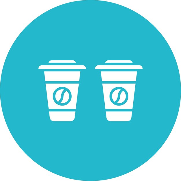 Estilo de ilustração vetorial de xícaras de café
