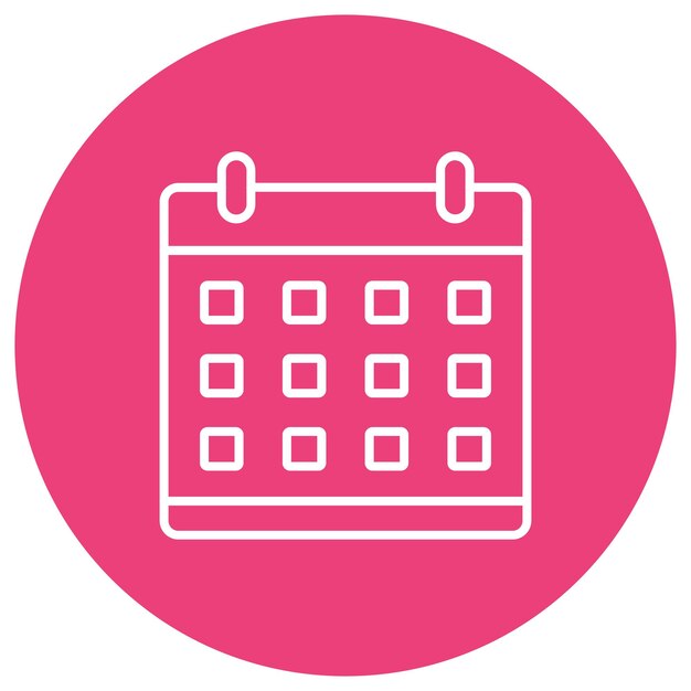 Estilo de ilustração vetorial do calendário